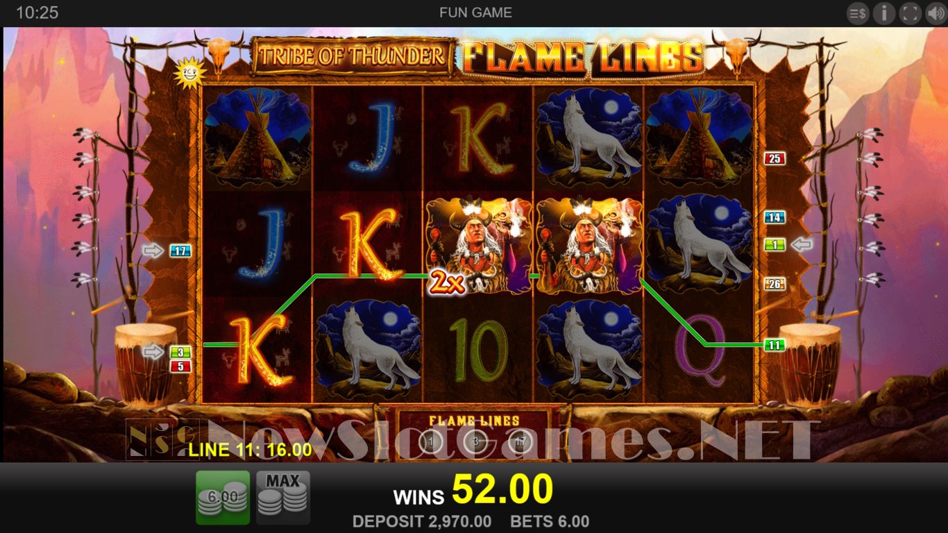 Tribe of Thunder: Flame Lines Slot Slot Image in Demo - pic. 9