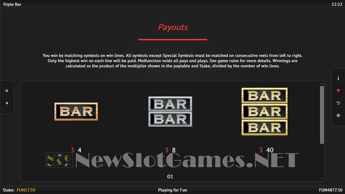 Triple Bar Slot Slot Image in Demo - pic. 2