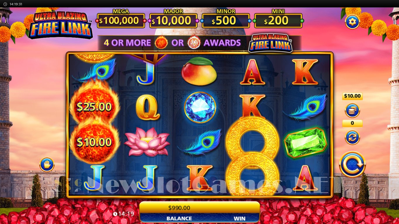 Ultra Blazing Fire Link Slot Demo Image