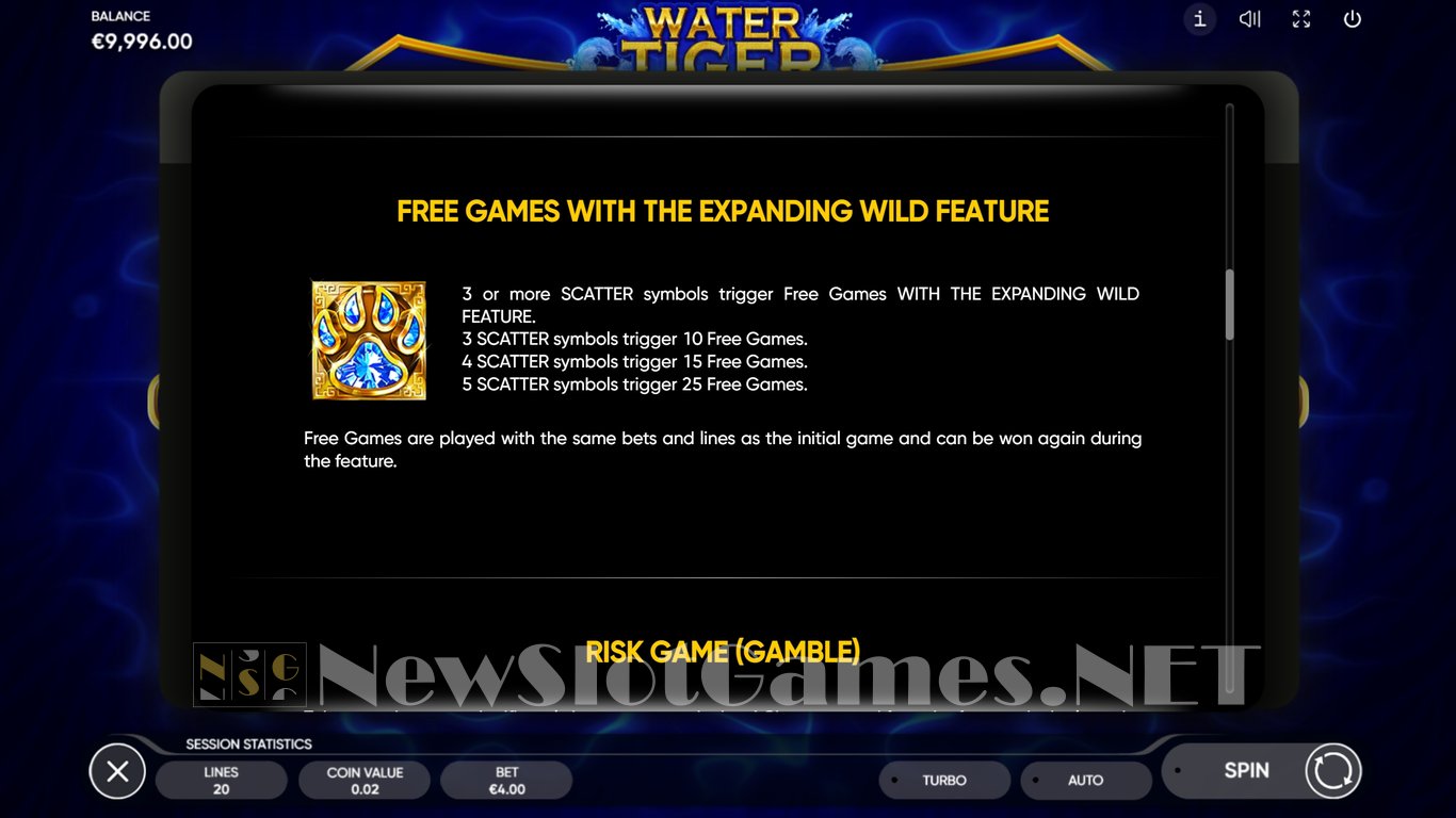 Water Tiger Slot Slot Image in Demo - pic. 4