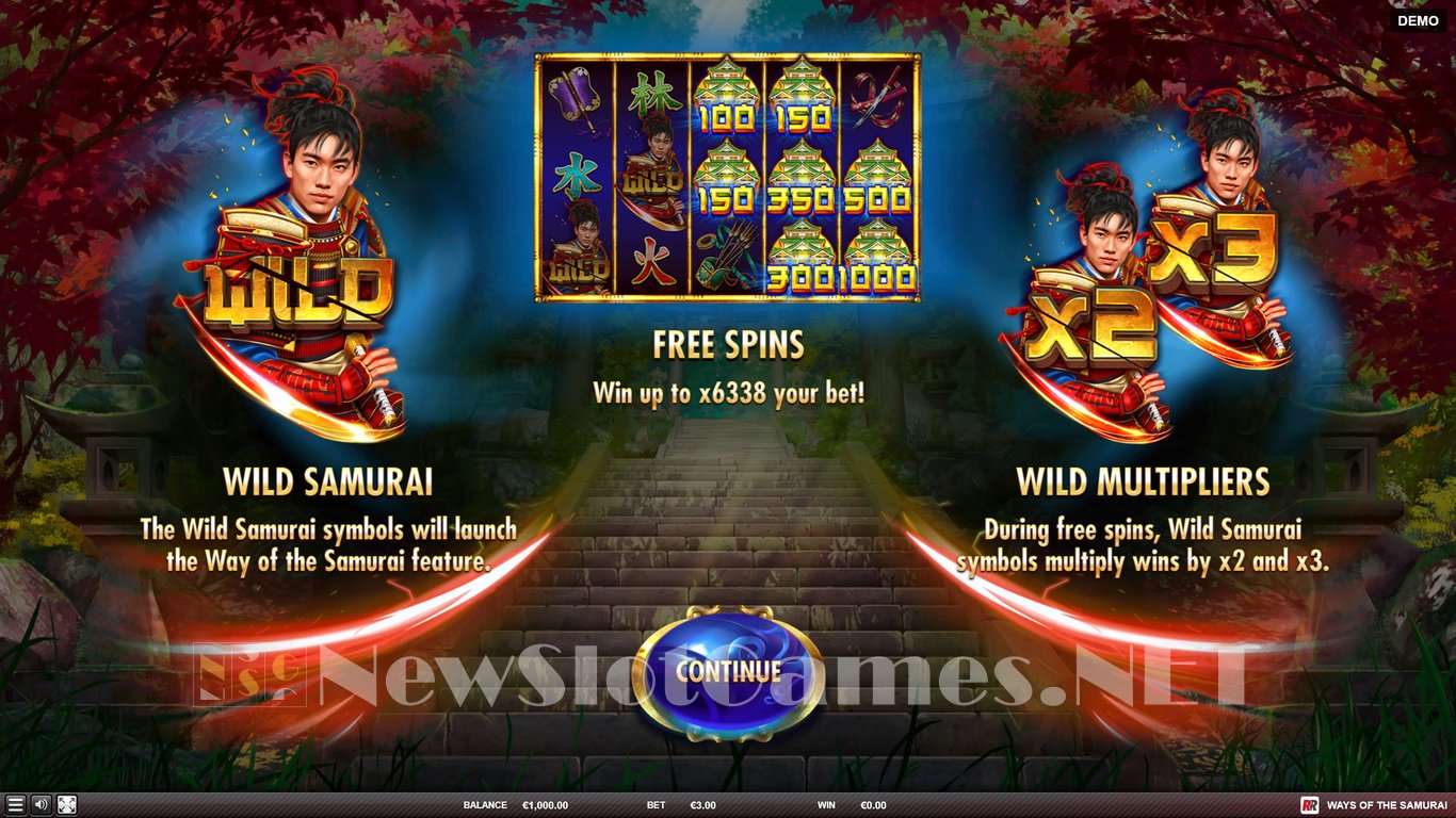 Ways of the Samurai Slot Demo Image