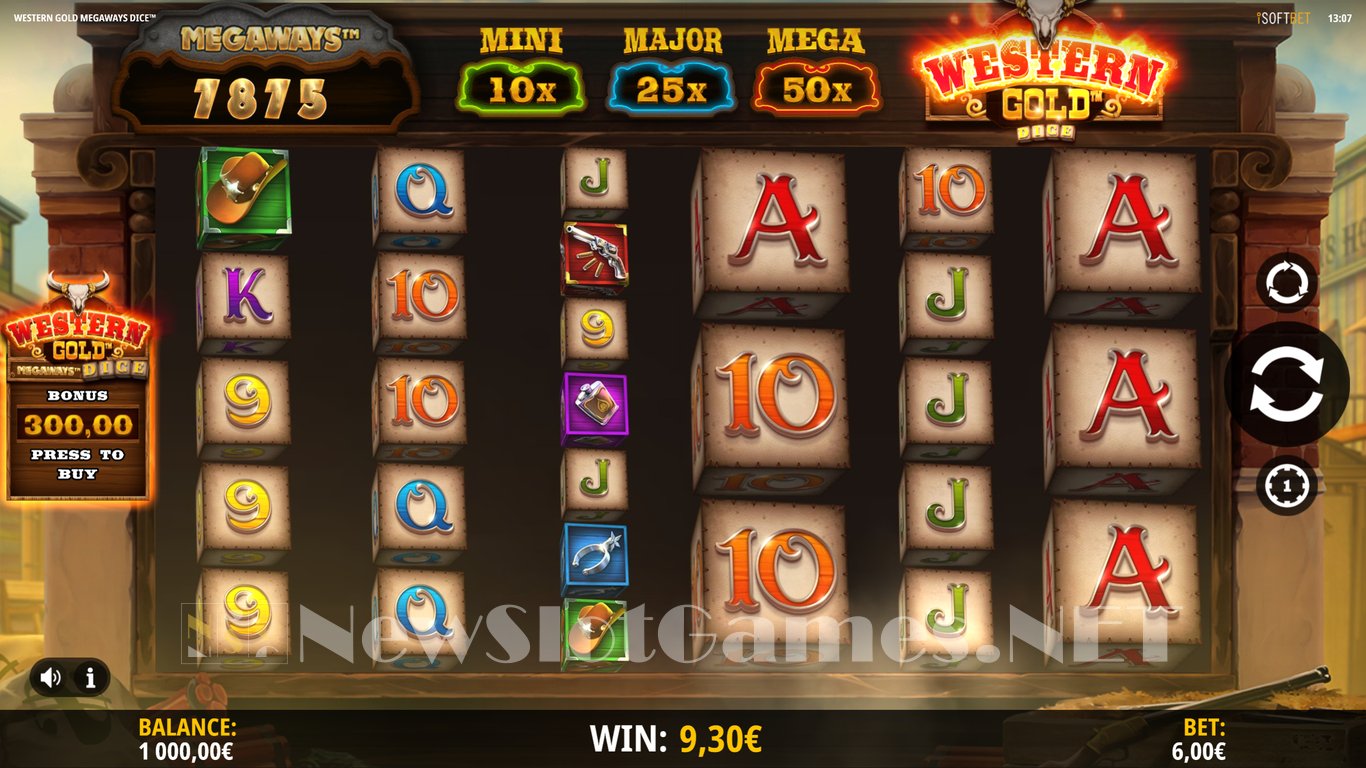 Western Gold Megaways Dice Slot Slot Image in Demo - pic. 2