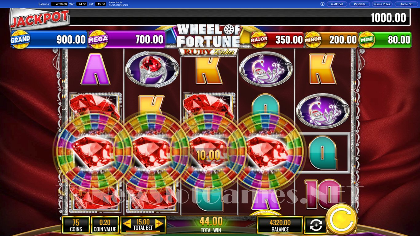 Wheel of Fortune Ruby Riches Slot Slot Image in Demo - pic. 3