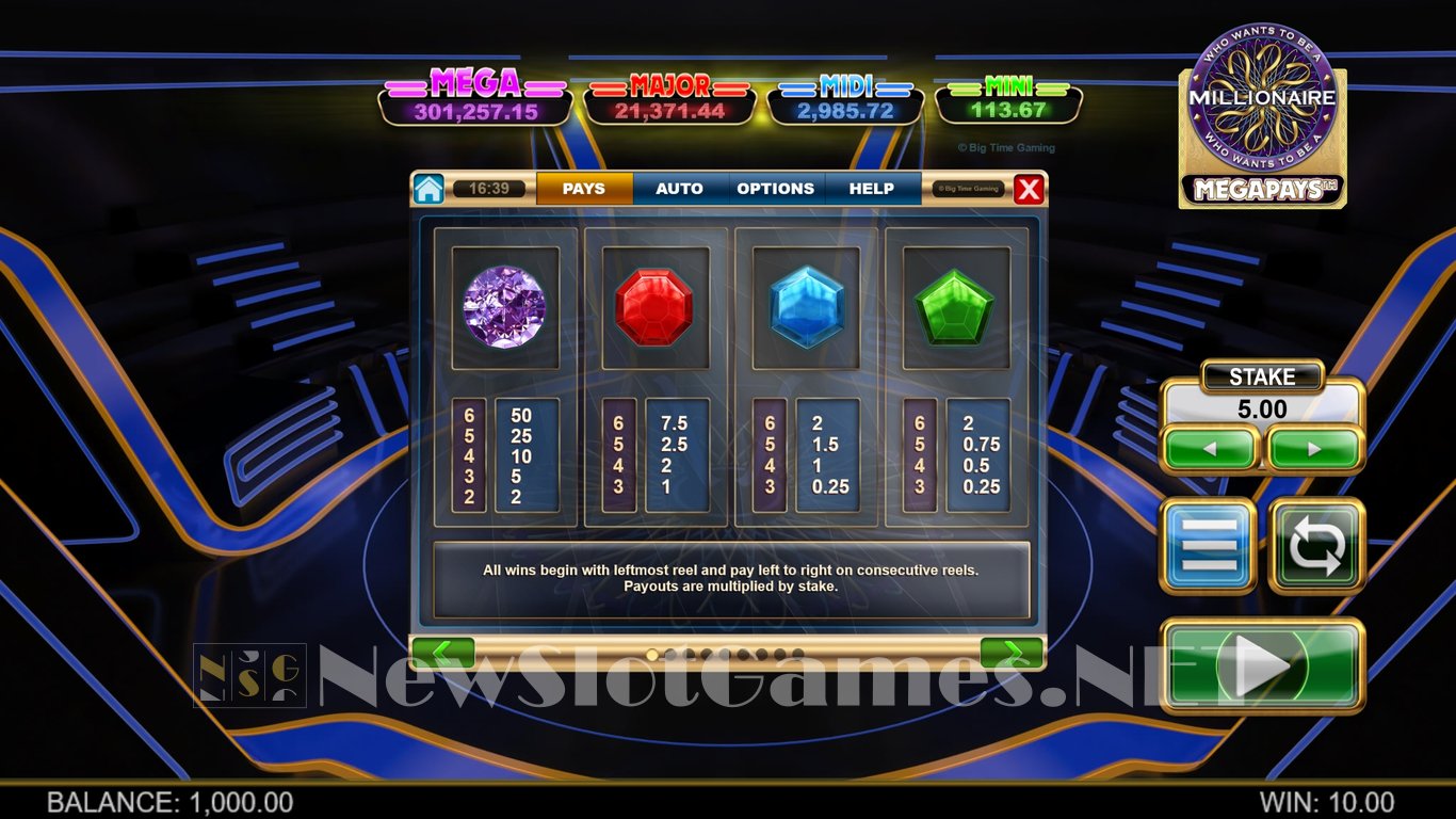 Who Wants To Be A Millionaire Megapays Slot Slot Image in Demo - pic. 4
