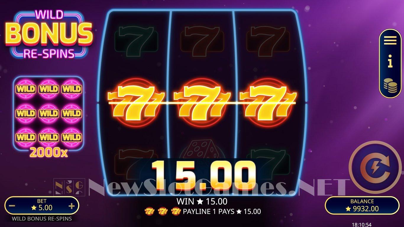Wild Bonus Re-Spins Slot Slot Image in Demo - pic. 10