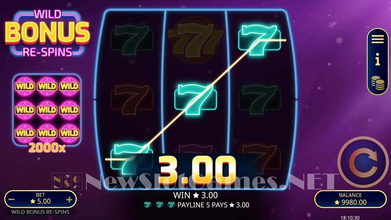 Wild Bonus Re-Spins Slot Slot Image in Demo - pic. 8