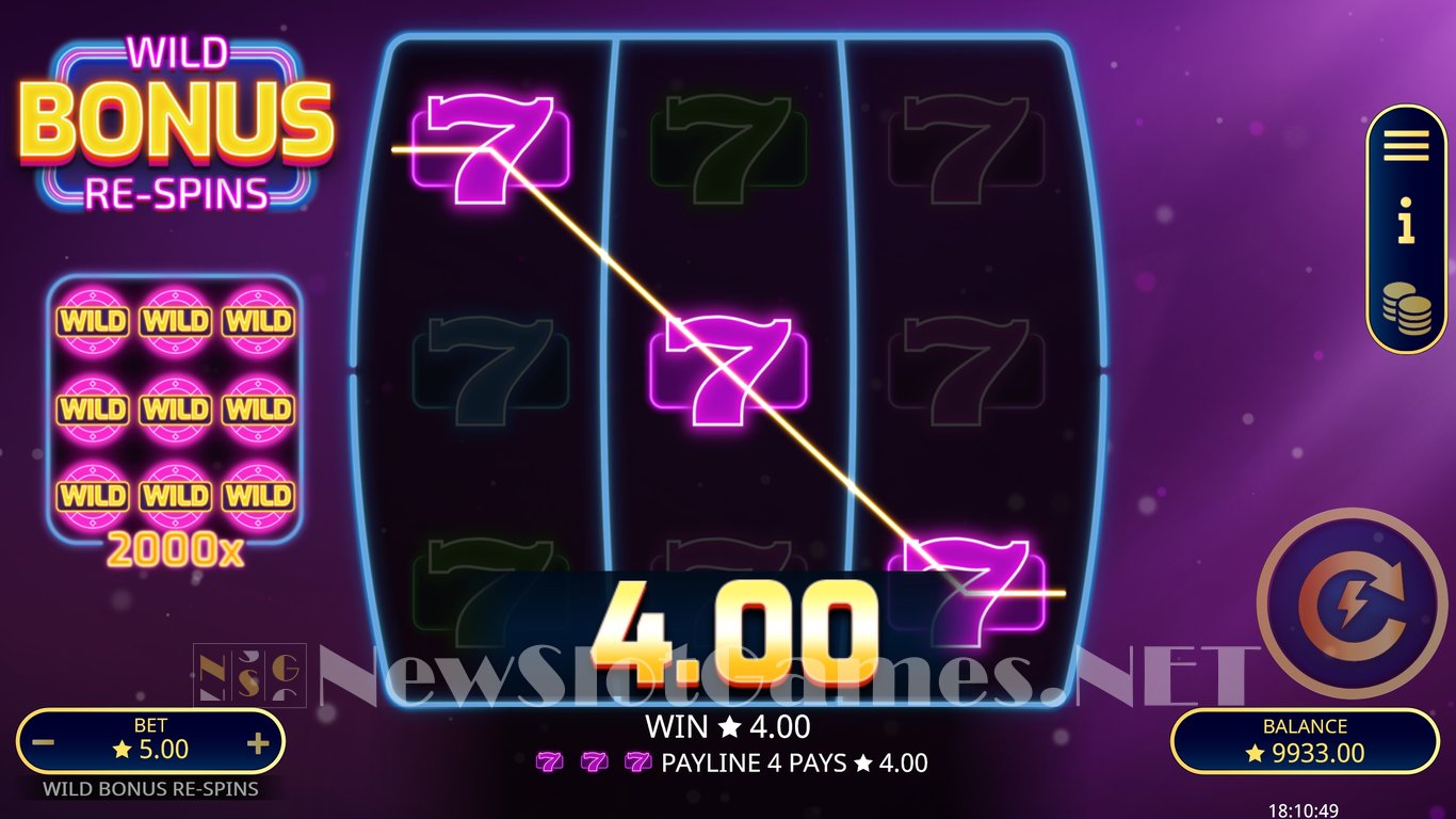 Wild Bonus Re-Spins Slot Slot Image in Demo - pic. 9