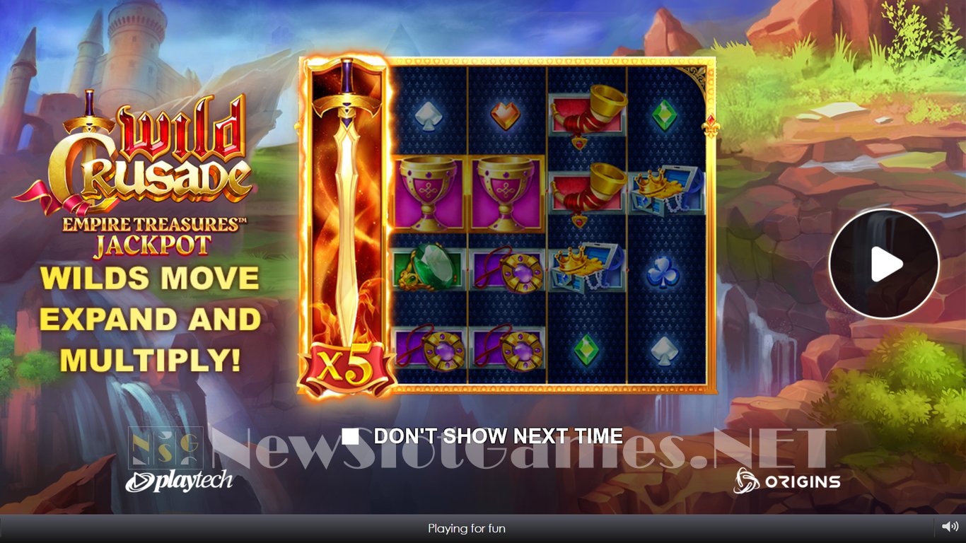 Wild Crusade Empire Treasures Slot Demo Image