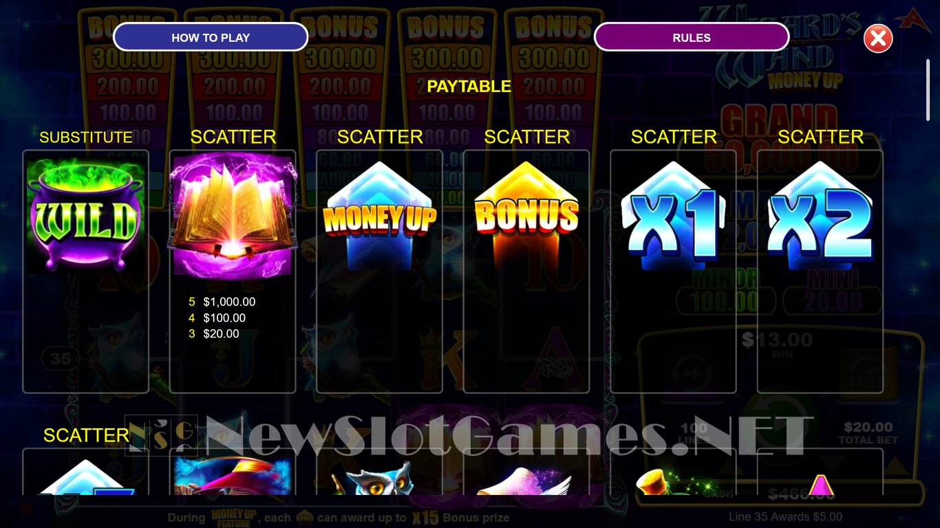 Wizards Wand Money Up Slot Slot Image in Demo - pic. 3