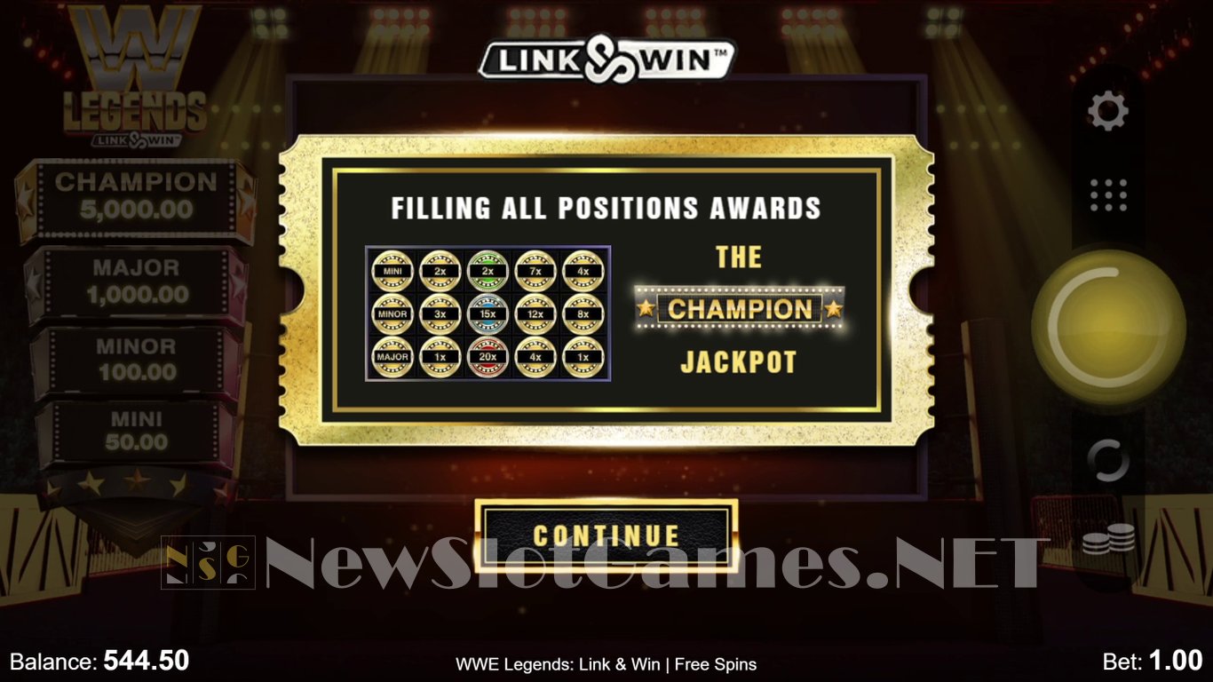 WWE Legends: Link & Win Slot Slot Image in Demo - pic. 14