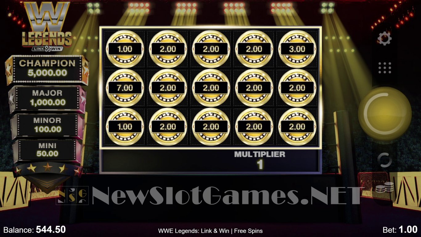 WWE Legends: Link & Win Slot Slot Image in Demo - pic. 15