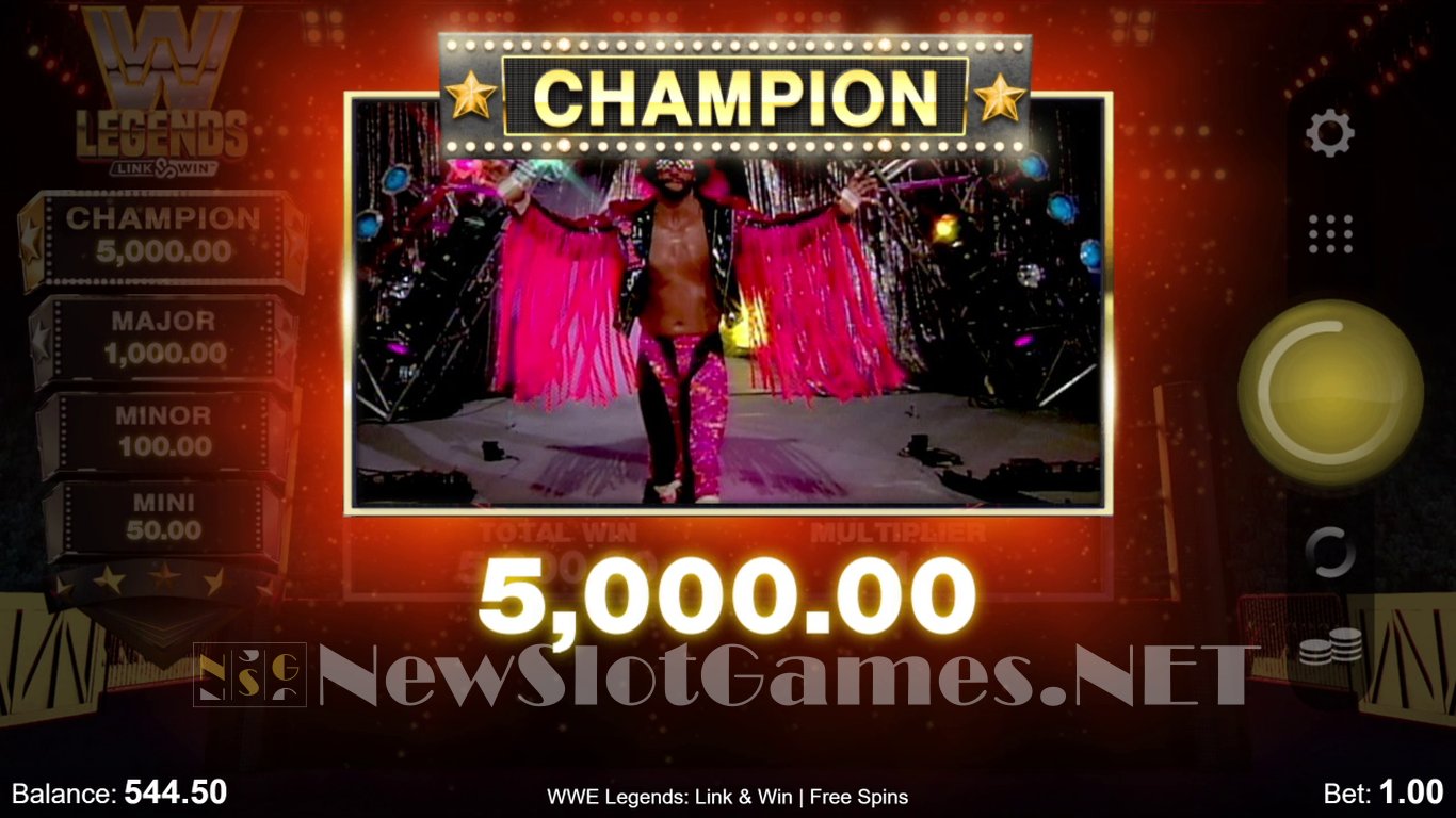 WWE Legends: Link & Win Slot Slot Image in Demo - pic. 16