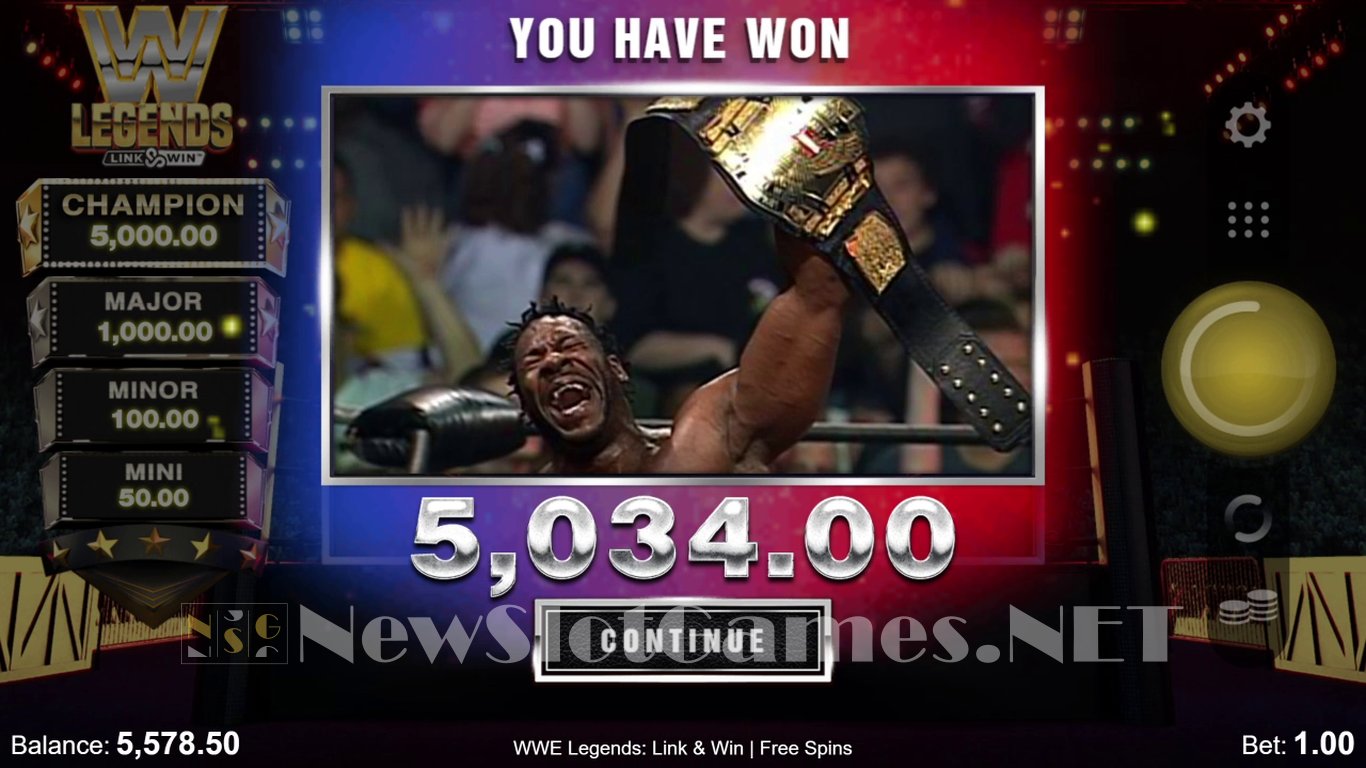 WWE Legends: Link & Win Slot Slot Image in Demo - pic. 17