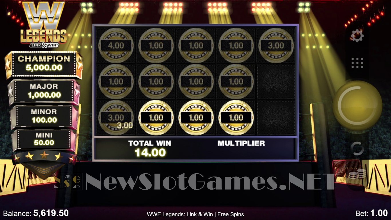 WWE Legends: Link & Win Slot Slot Image in Demo - pic. 18