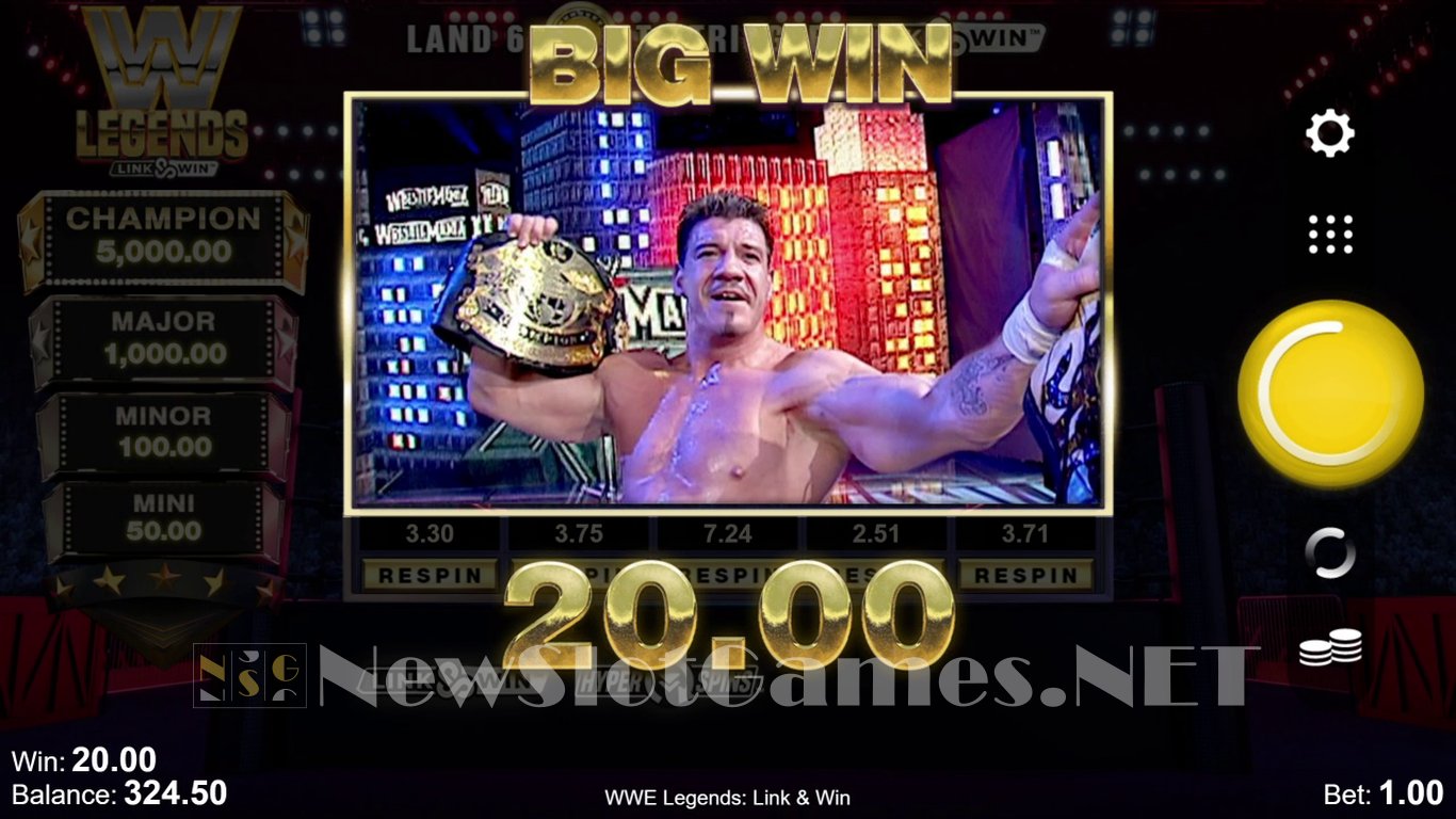 WWE Legends: Link & Win Slot Slot Image in Demo - pic. 5