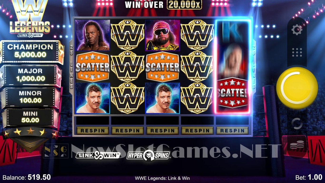 WWE Legends: Link & Win Slot Slot Image in Demo - pic. 6