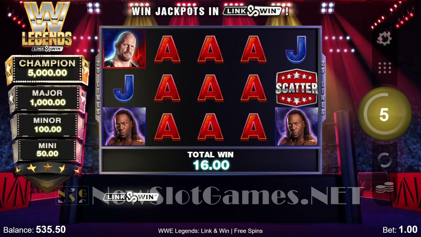 WWE Legends: Link & Win Slot Slot Image in Demo - pic. 9