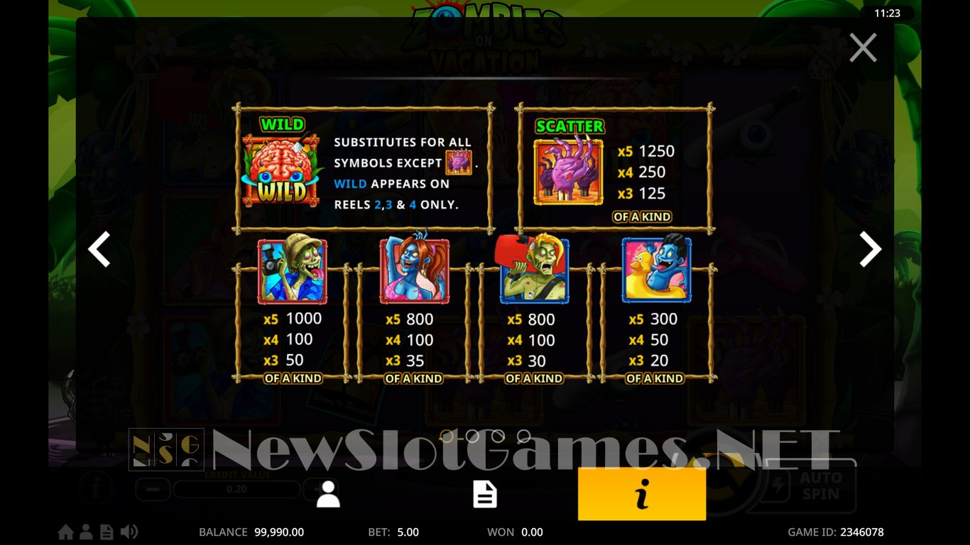 Zombies On Vacation Slot Slot Image in Demo - pic. 4