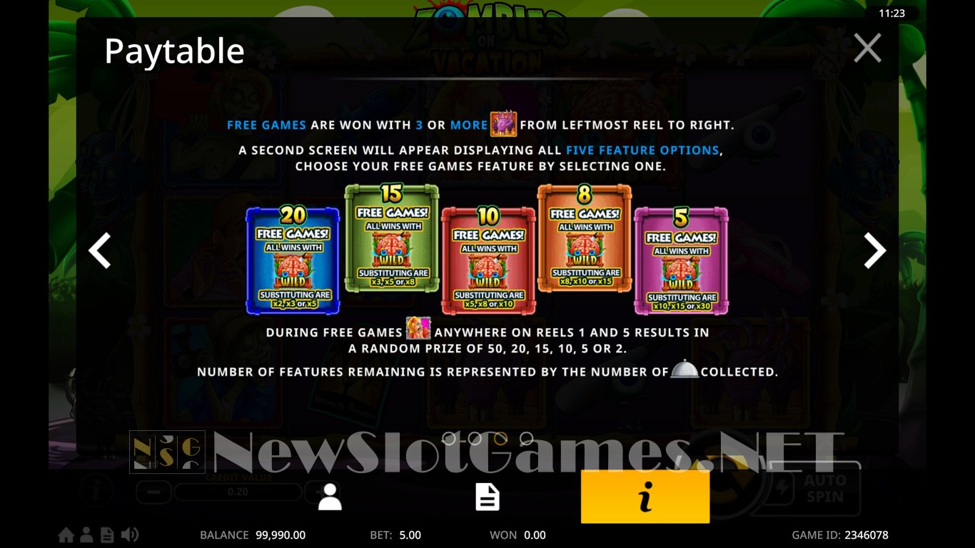 Zombies On Vacation Slot Slot Image in Demo - pic. 6