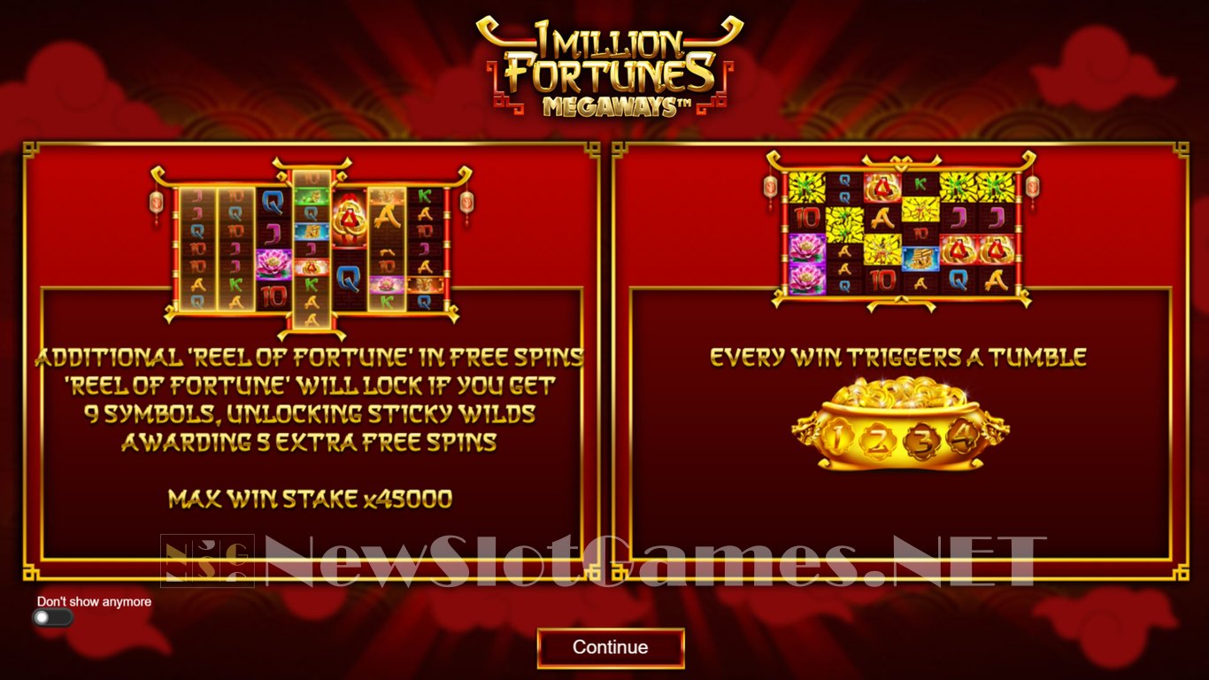1 Million Fortunes Megaways Slot Demo Image