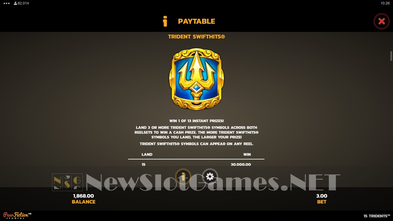15 Tridents Slot Slot Image in Demo - pic. 5