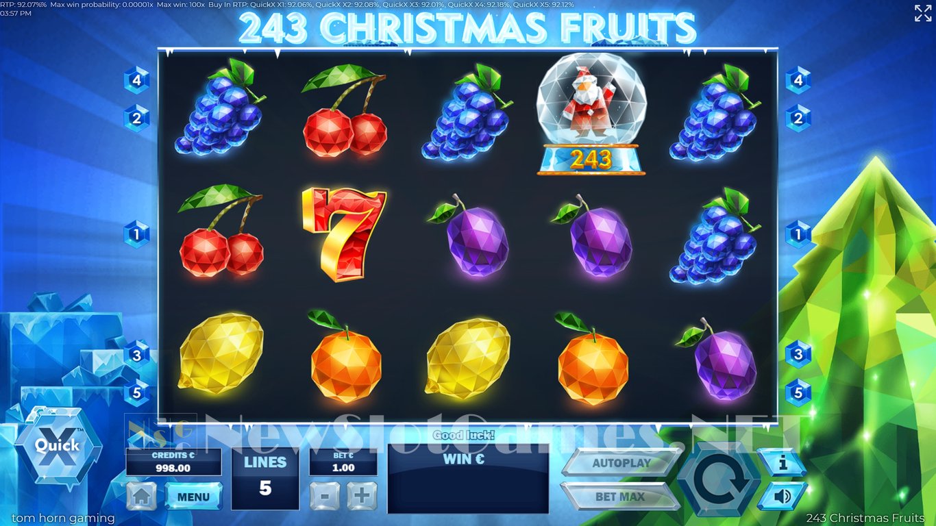 243 Christmas Fruits Slot Slot Image in Demo - pic. 2