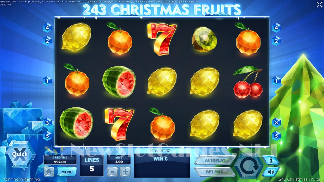 243 Christmas Fruits Slot Slot Image in Demo - pic. 3