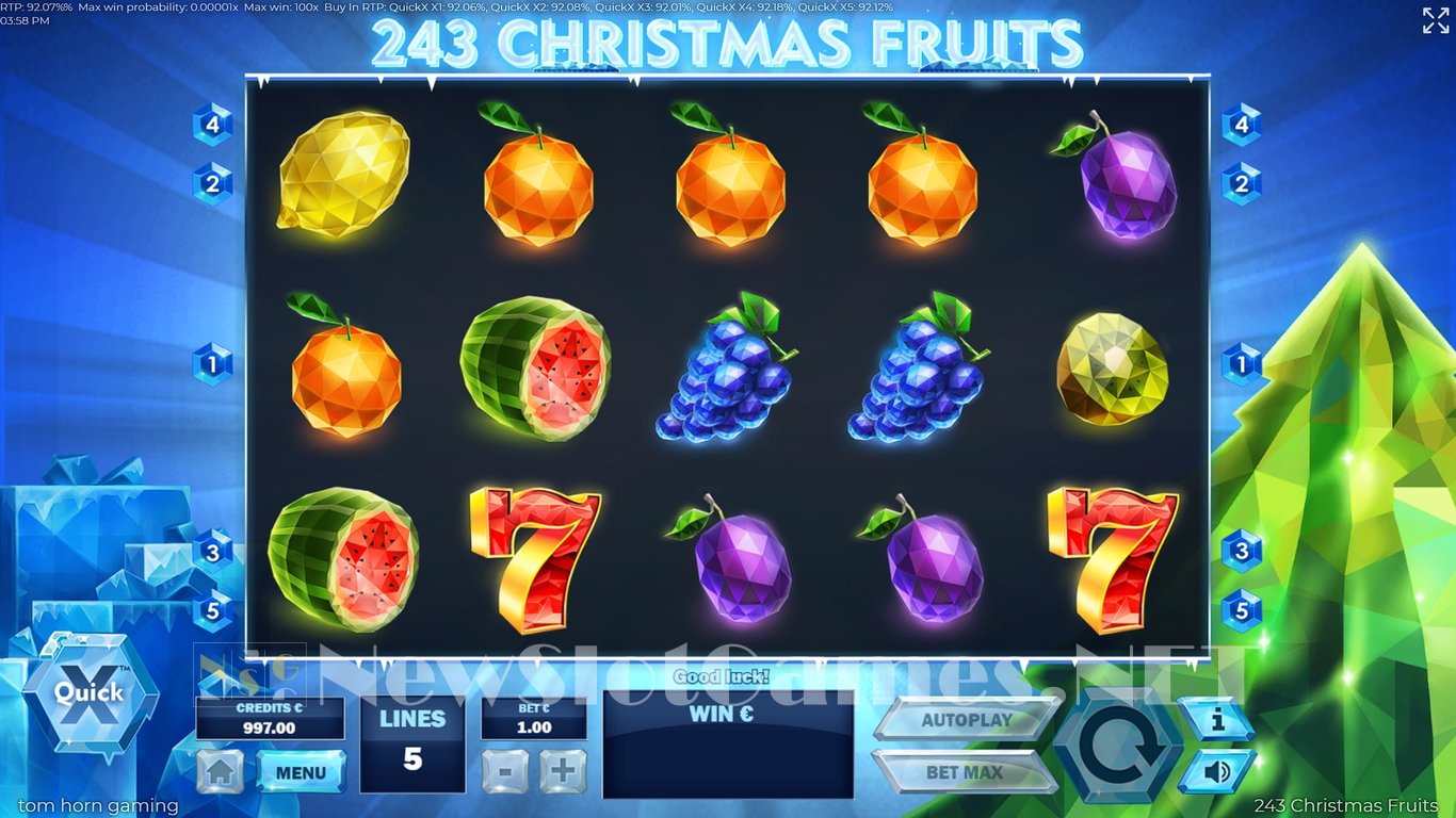 243 Christmas Fruits Slot Slot Image in Demo - pic. 6