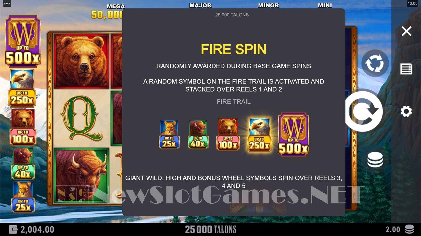 25000 Talons Slot Slot Image in Demo - pic. 6
