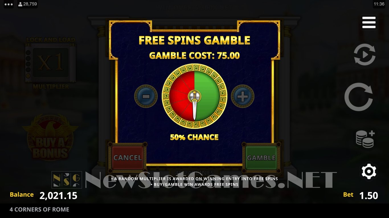 4 Corners of Rome Slot Slot Image in Demo - pic. 12