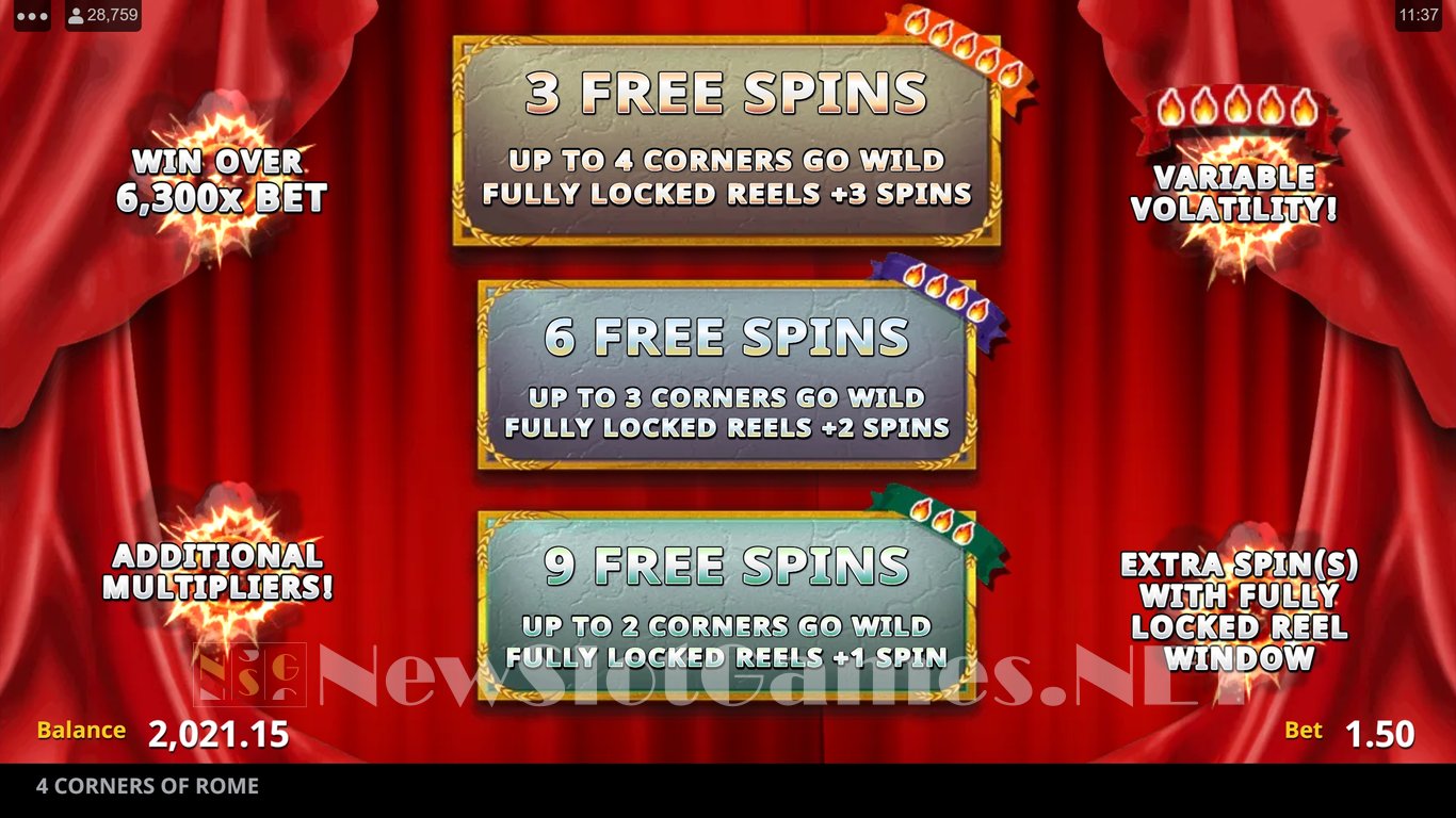4 Corners of Rome Slot Slot Image in Demo - pic. 13