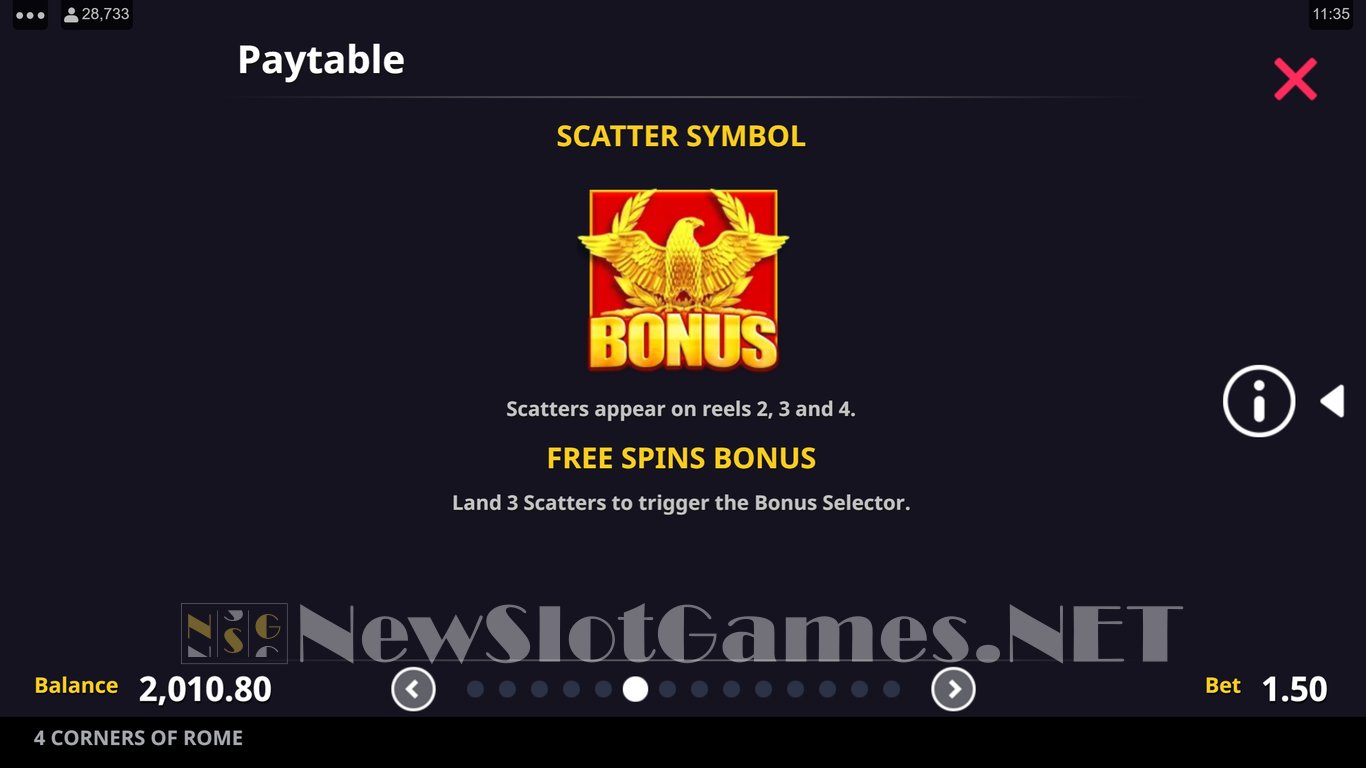 4 Corners of Rome Slot Slot Image in Demo - pic. 7