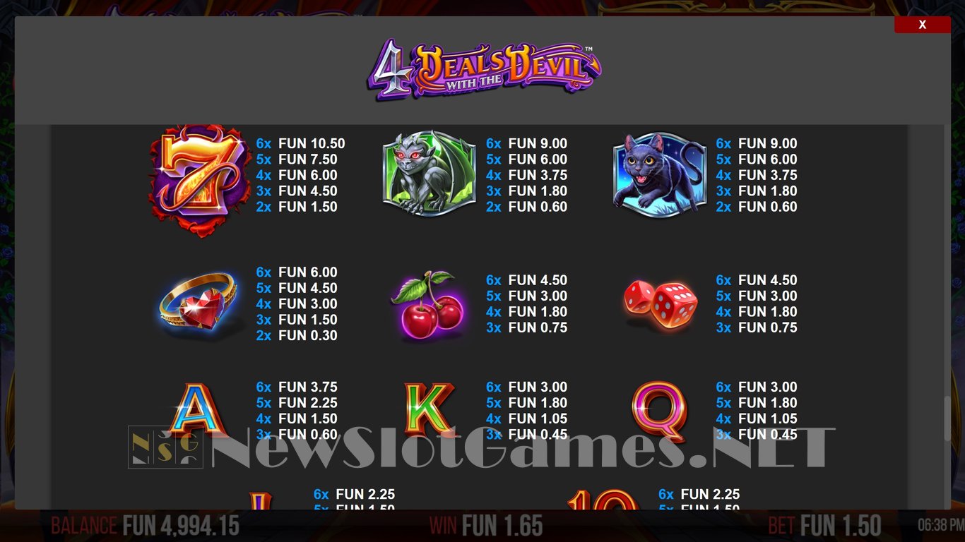 4 Deals With The Devil Slot Slot Image in Demo - pic. 8