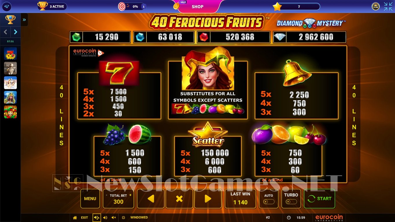 40 Ferocious Fruits Slot Slot Image in Demo - pic. 4