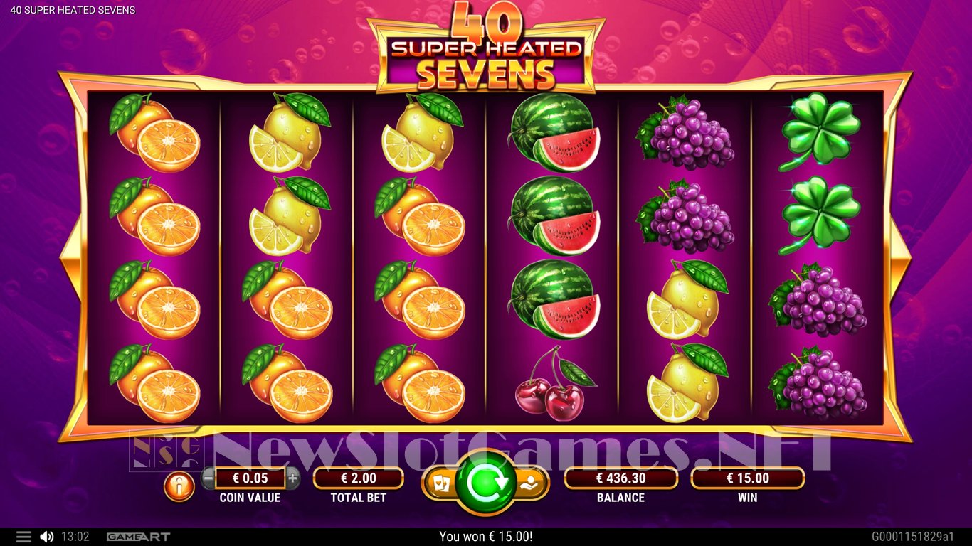 40 Super Heated Sevens Slot Slot Image in Demo - pic. 5