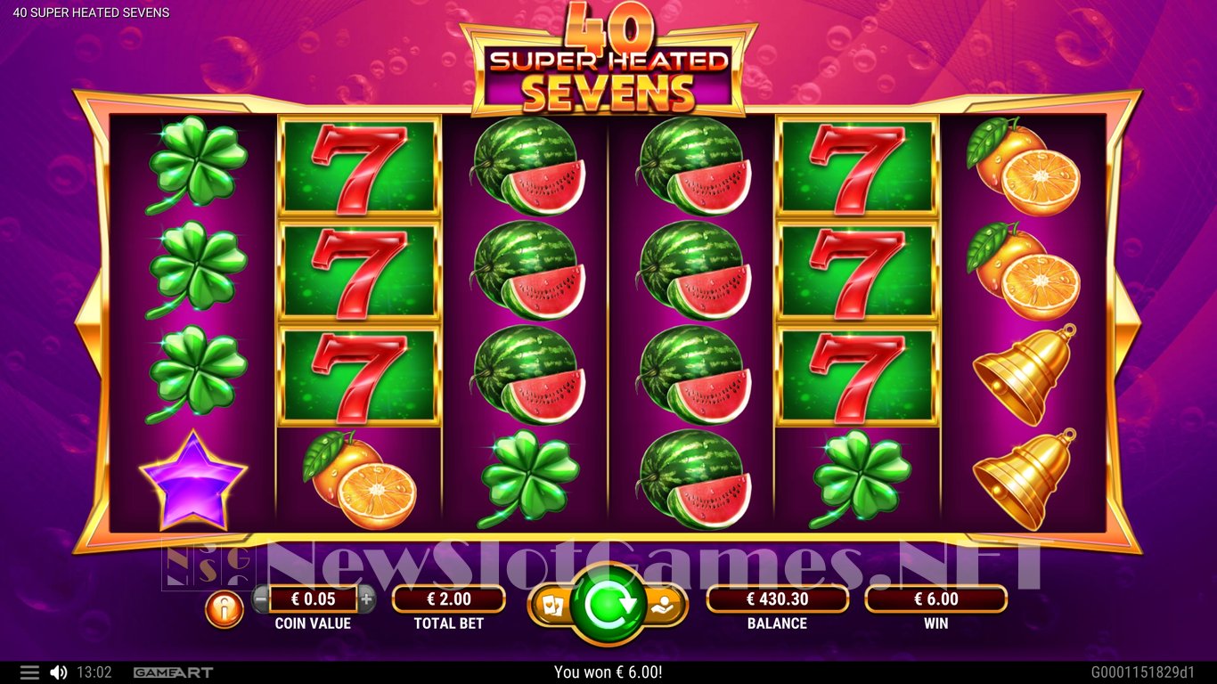 40 Super Heated Sevens Slot Slot Image in Demo - pic. 6