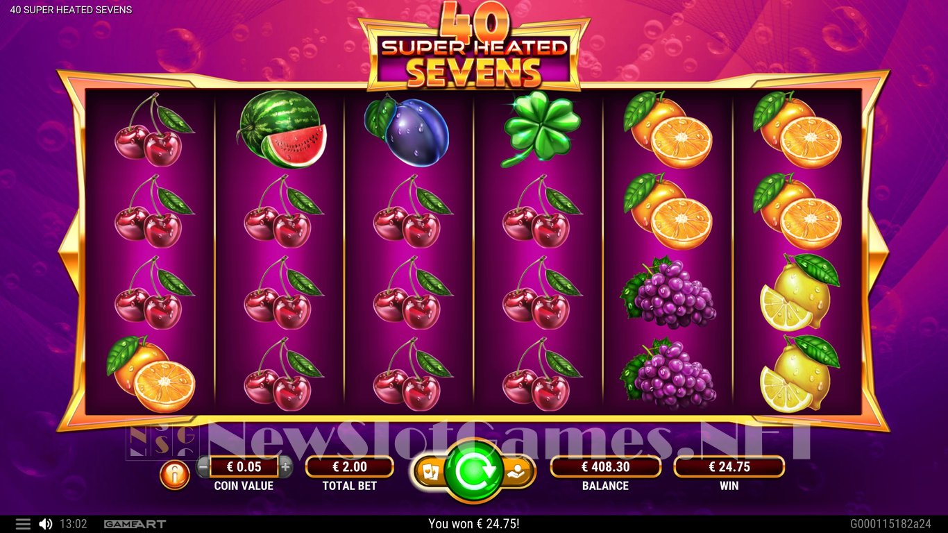 40 Super Heated Sevens Slot Slot Image in Demo - pic. 7