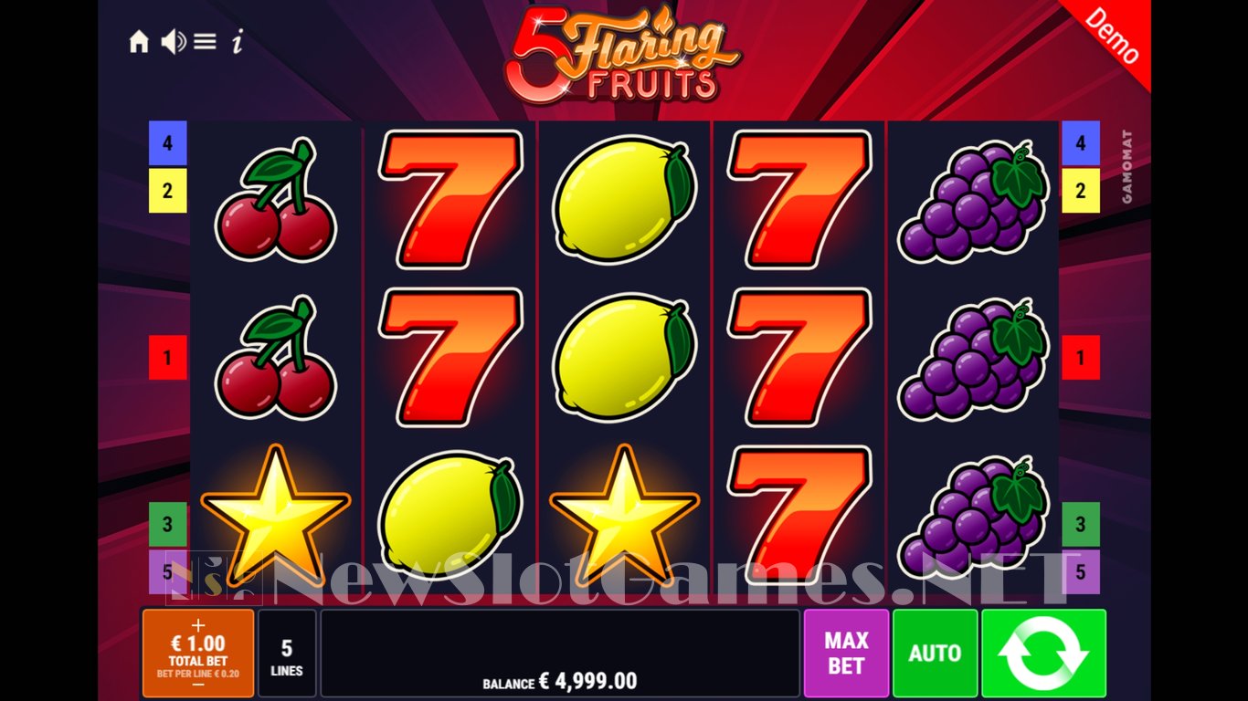 5 Flaring Fruits Slot Demo Image