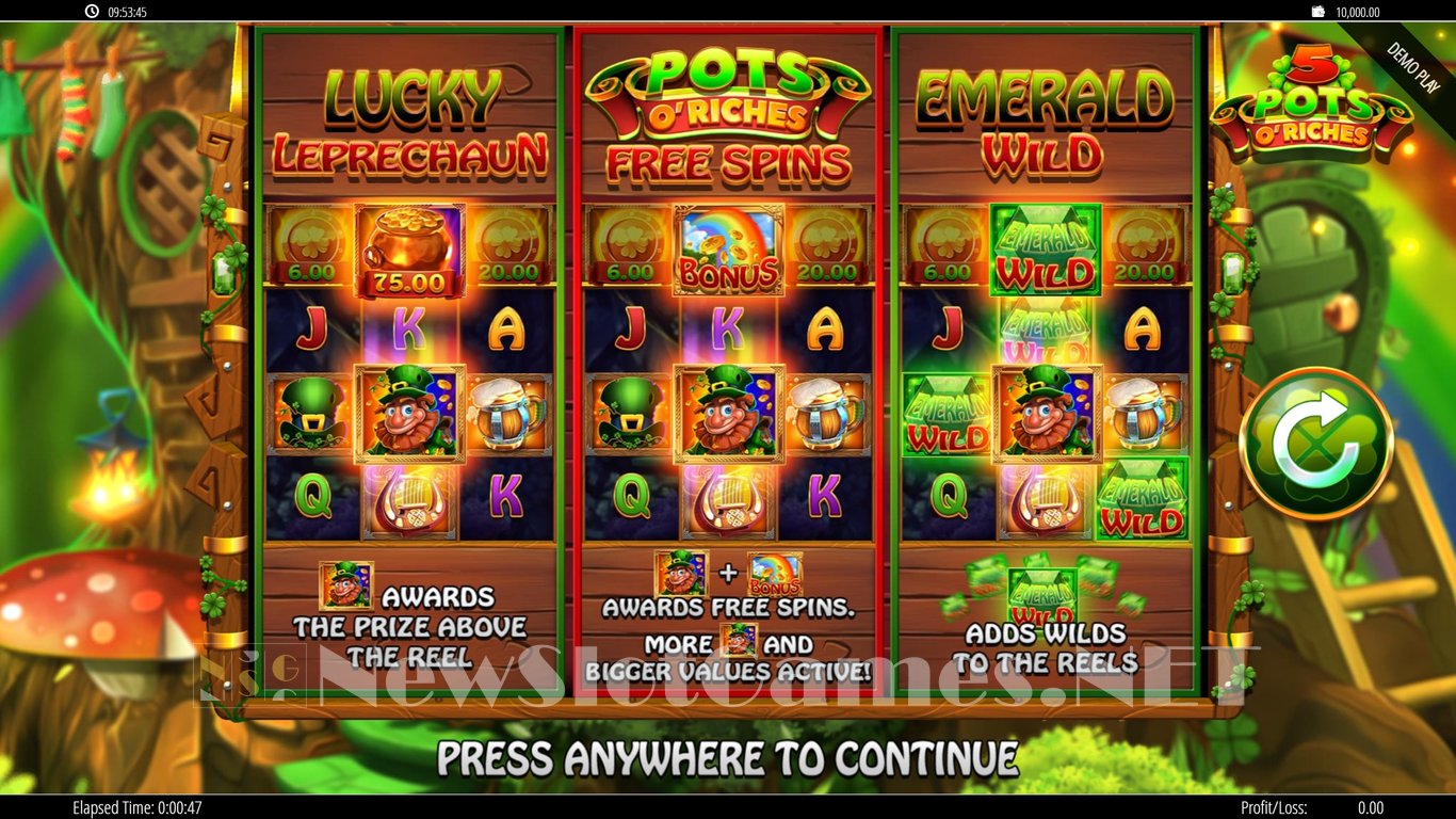 5 Pots o Riches Slot Review & Demo by Blueprint Gaming - Play Free Online