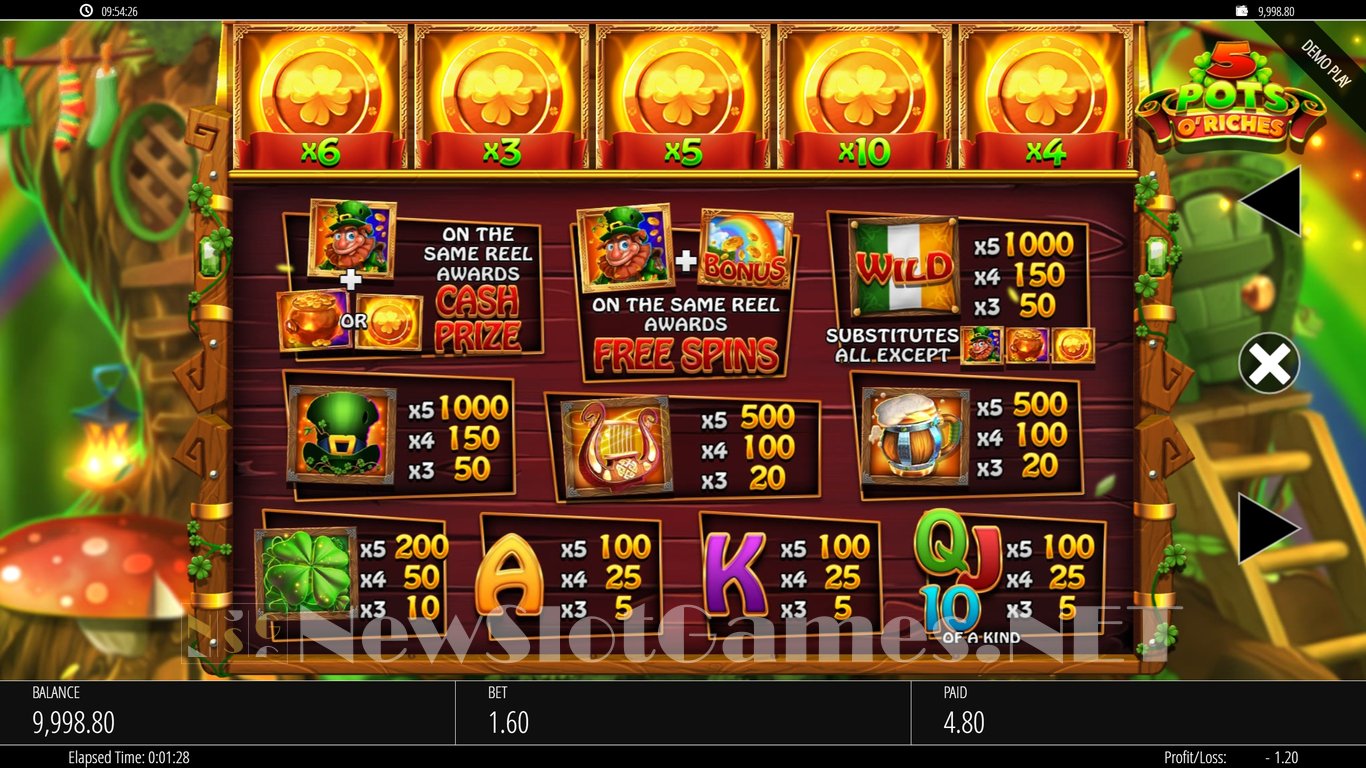 5 Pots o Riches Slot Slot Image in Demo - pic. 5
