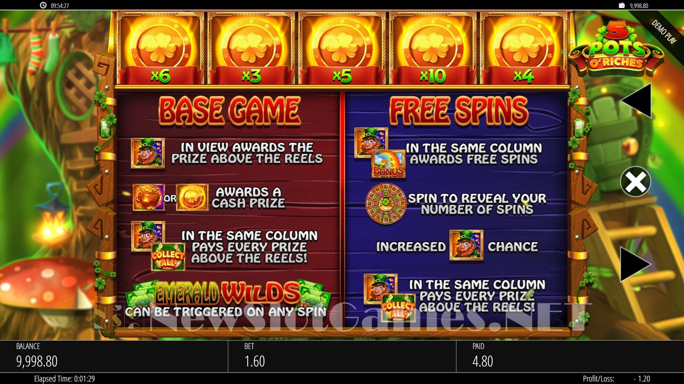 5 Pots o Riches Slot Slot Image in Demo - pic. 6