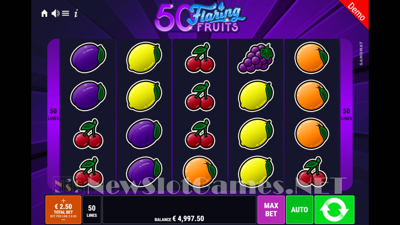 50 Flaring Fruits Slot Demo Image