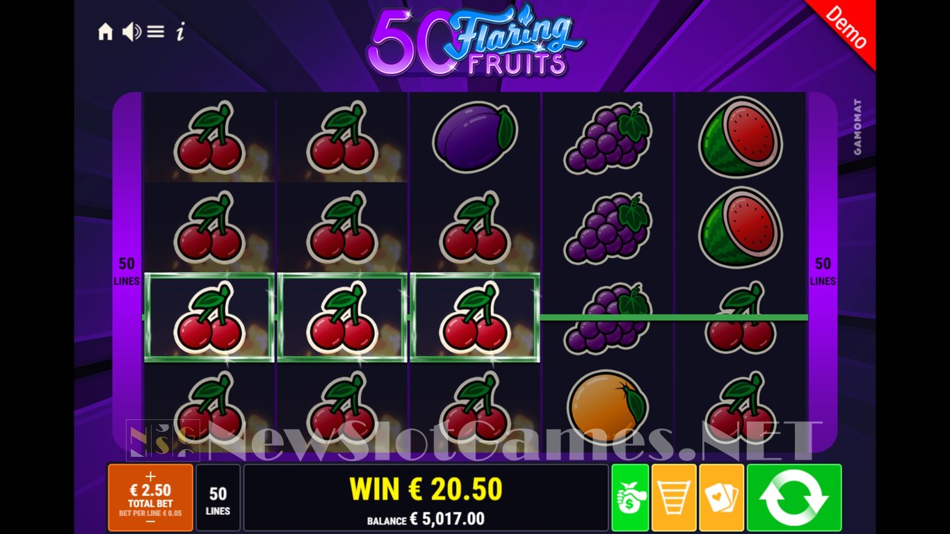50 Flaring Fruits Slot Slot Image in Demo - pic. 10