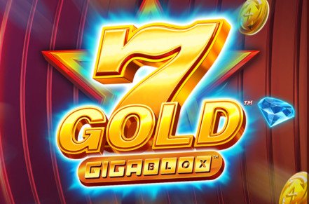 7 Gold Gigablox Slot Logo