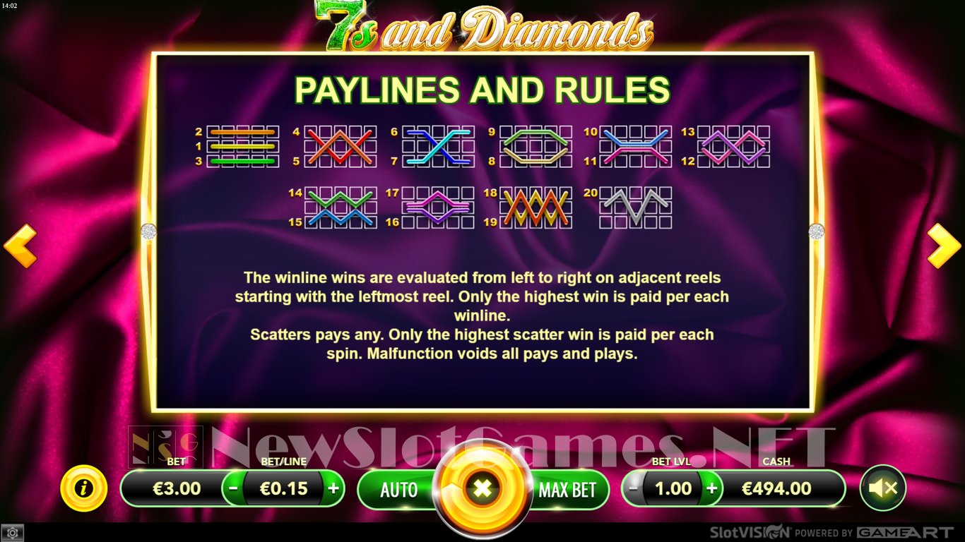 7s and Diamonds Slot Slot Image in Demo - pic. 4