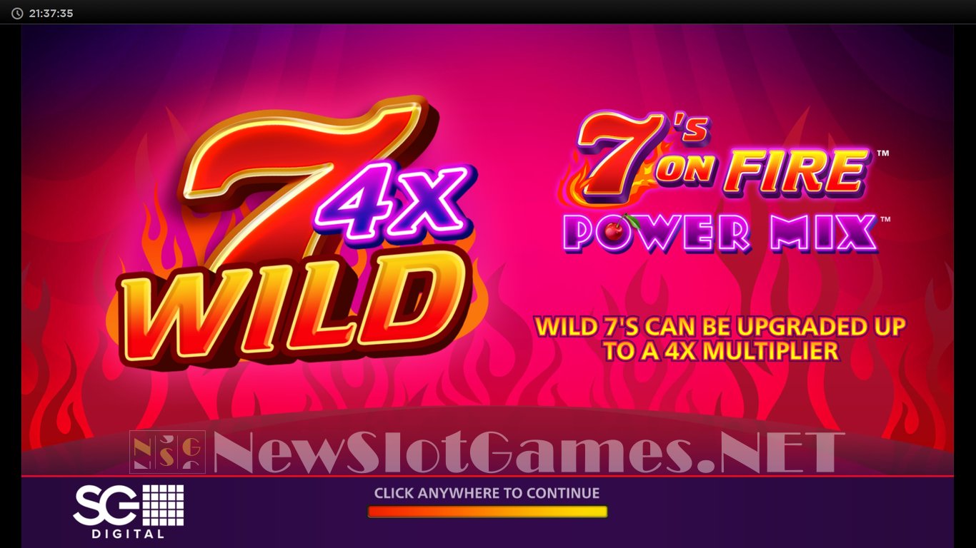 7s On Fire Power Mix Slot Demo Image