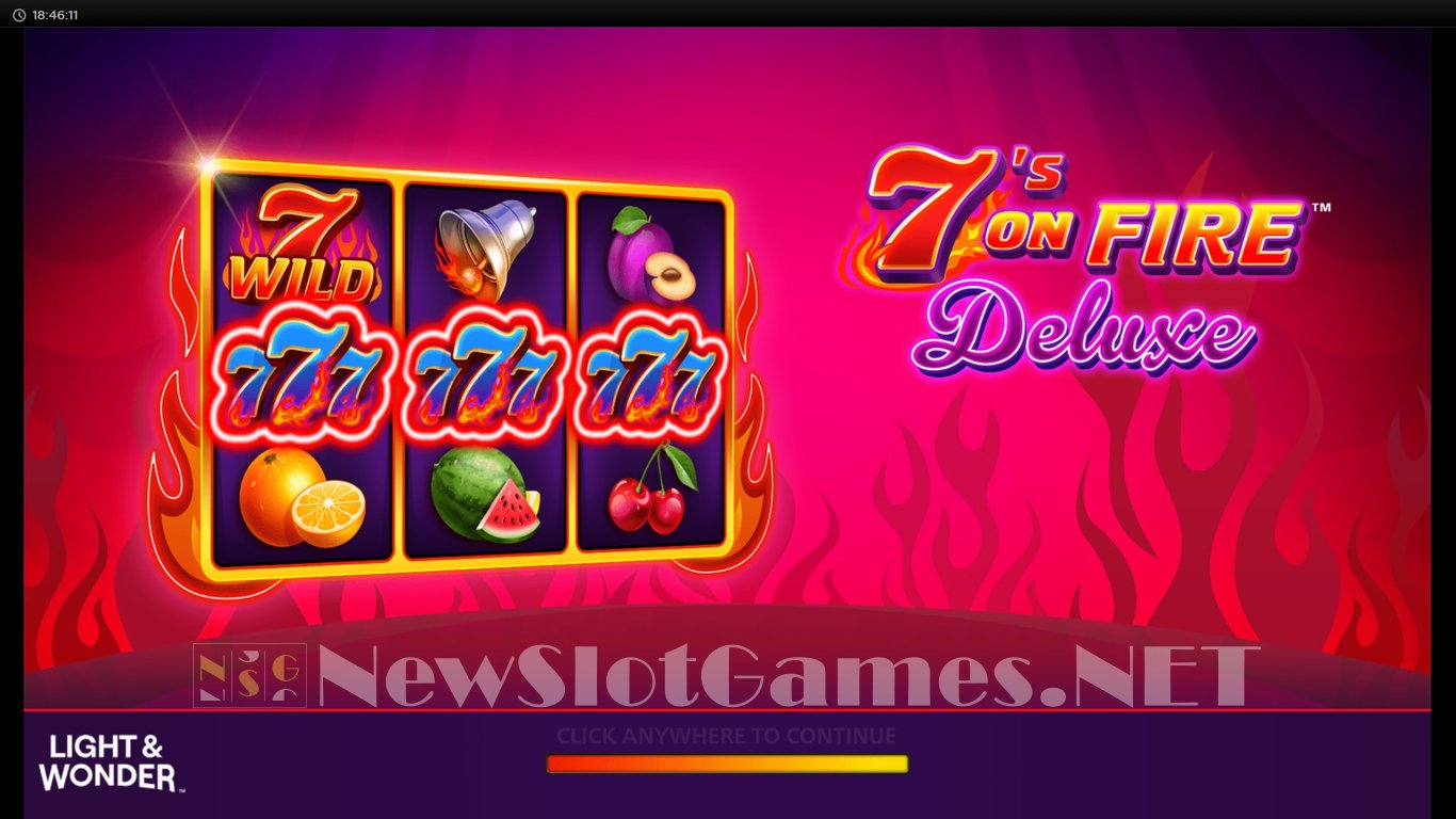 7s on Fire Deluxe Slot Demo Image