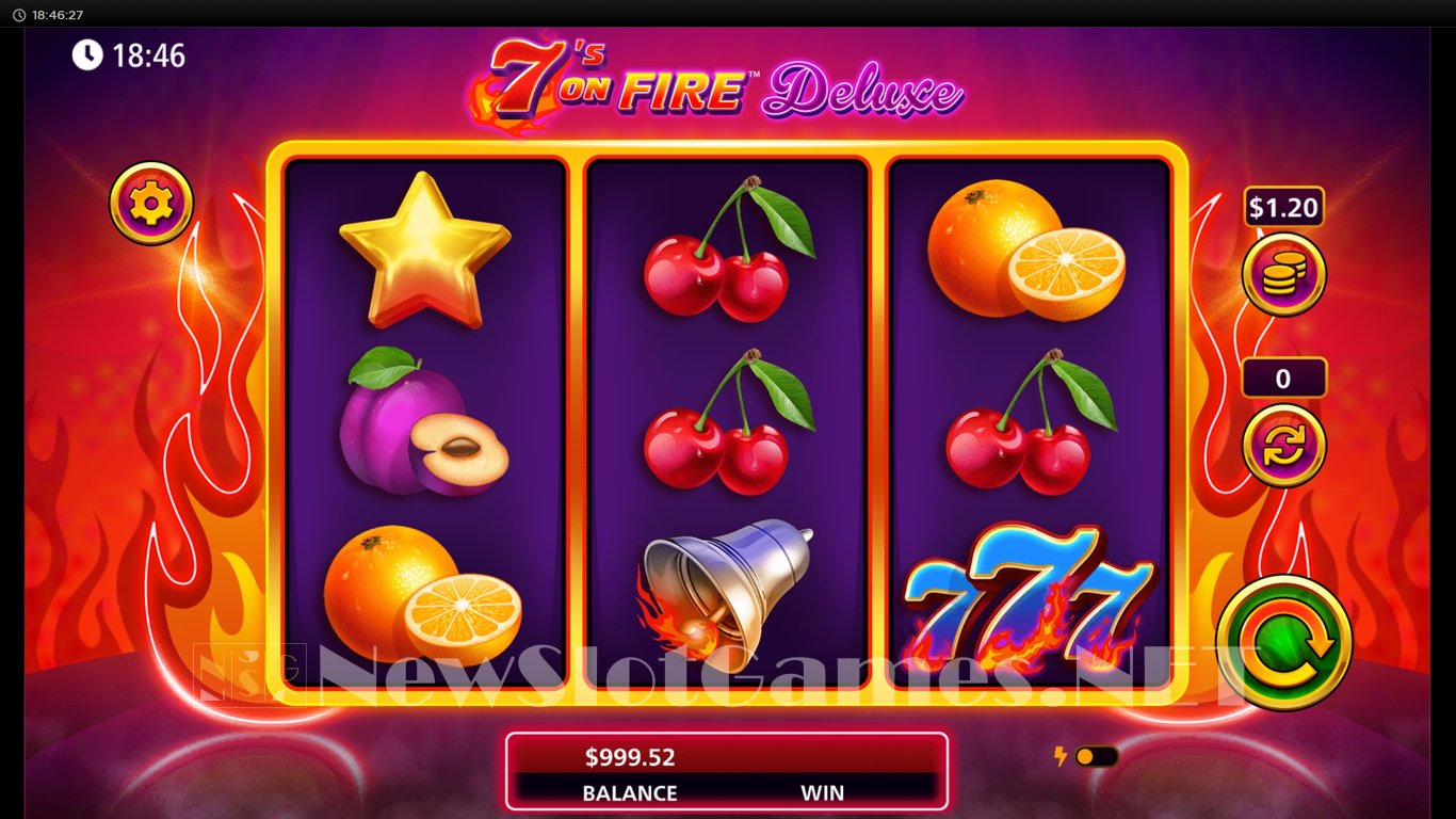 7s on Fire Deluxe Slot Slot Image in Demo - pic. 3