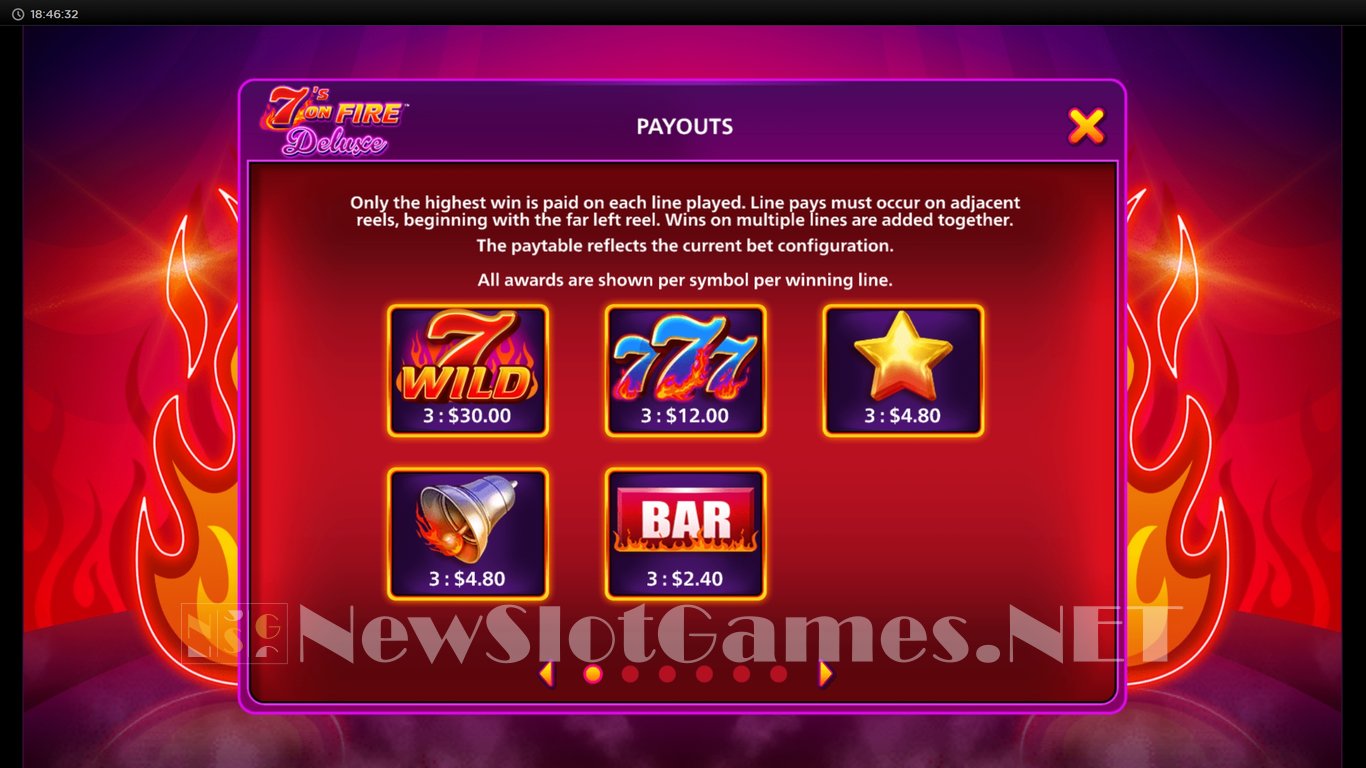 7s on Fire Deluxe Slot Slot Image in Demo - pic. 4