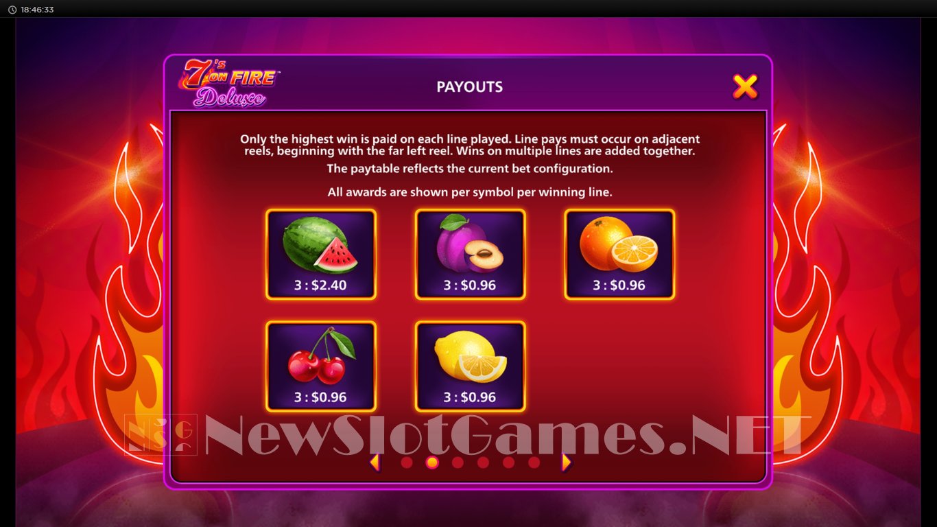 7s on Fire Deluxe Slot Slot Image in Demo - pic. 5